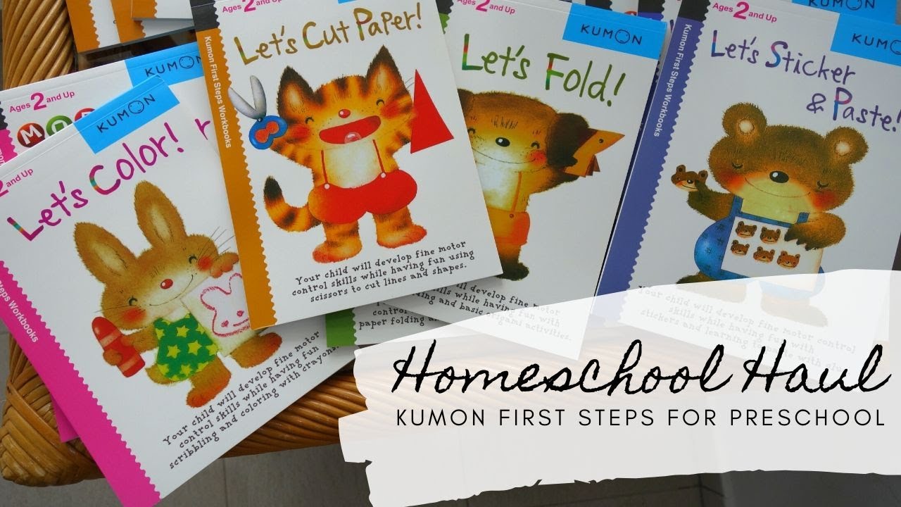Homeschool Curriculum HAUL | Kumon First Steps Workbooks Flip-Through | Toddler Fine-Motor Skills