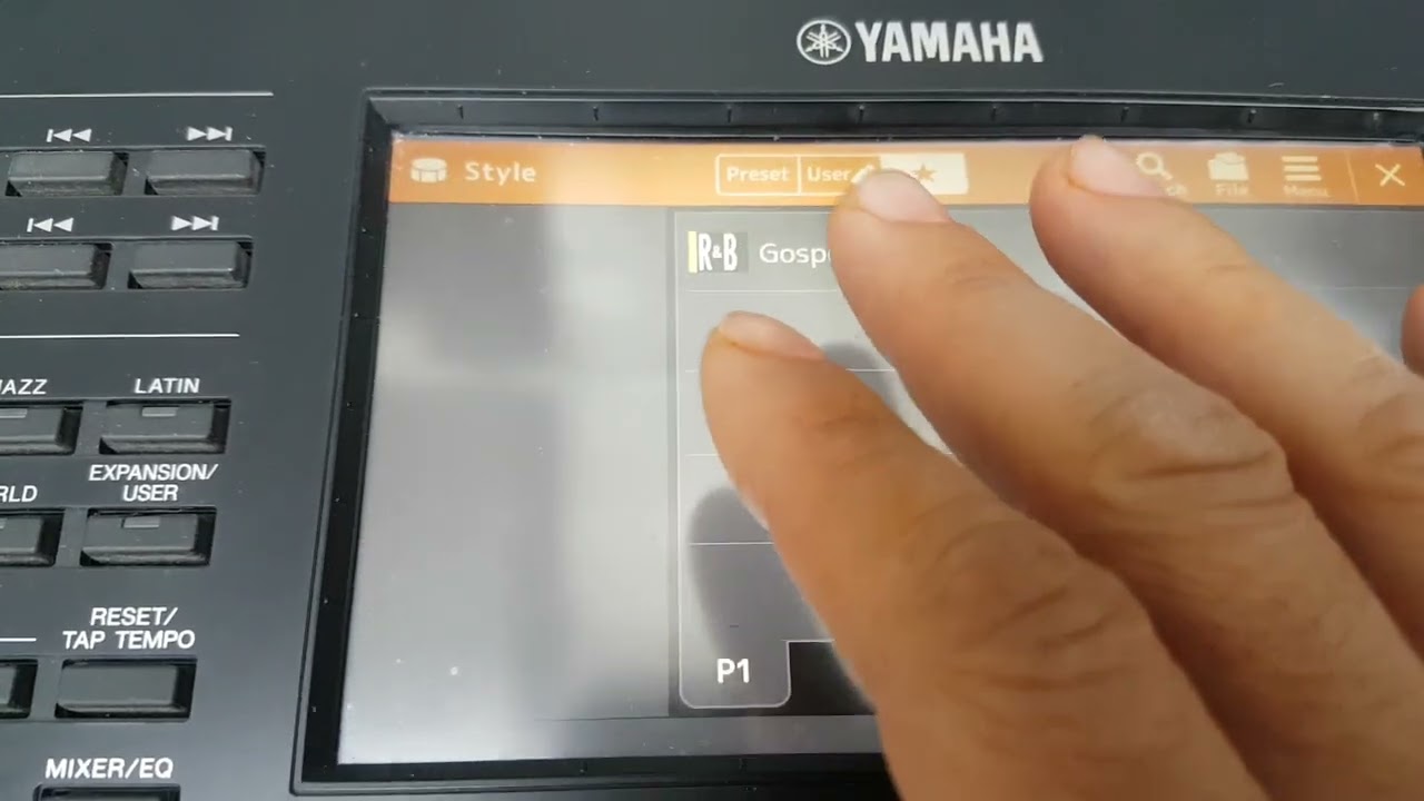 como agregar estilos y voces a la carpeta favoritos del psr sx 700