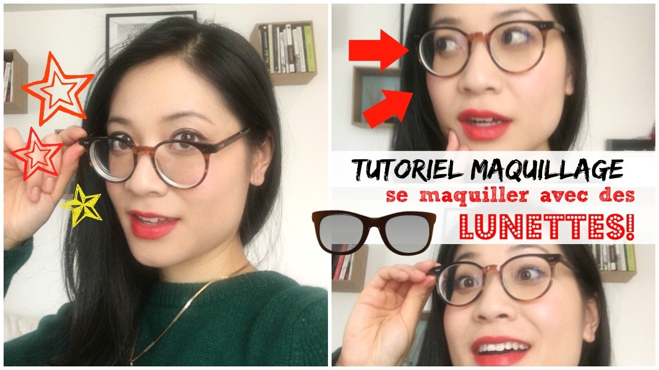 Tutoriel Maquillage LUNETTES : Se maquiller avec des lunettes / myope et asiatique !