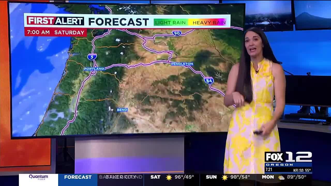First Alert Saturday morning FOX 12 weather forecast (8/31)