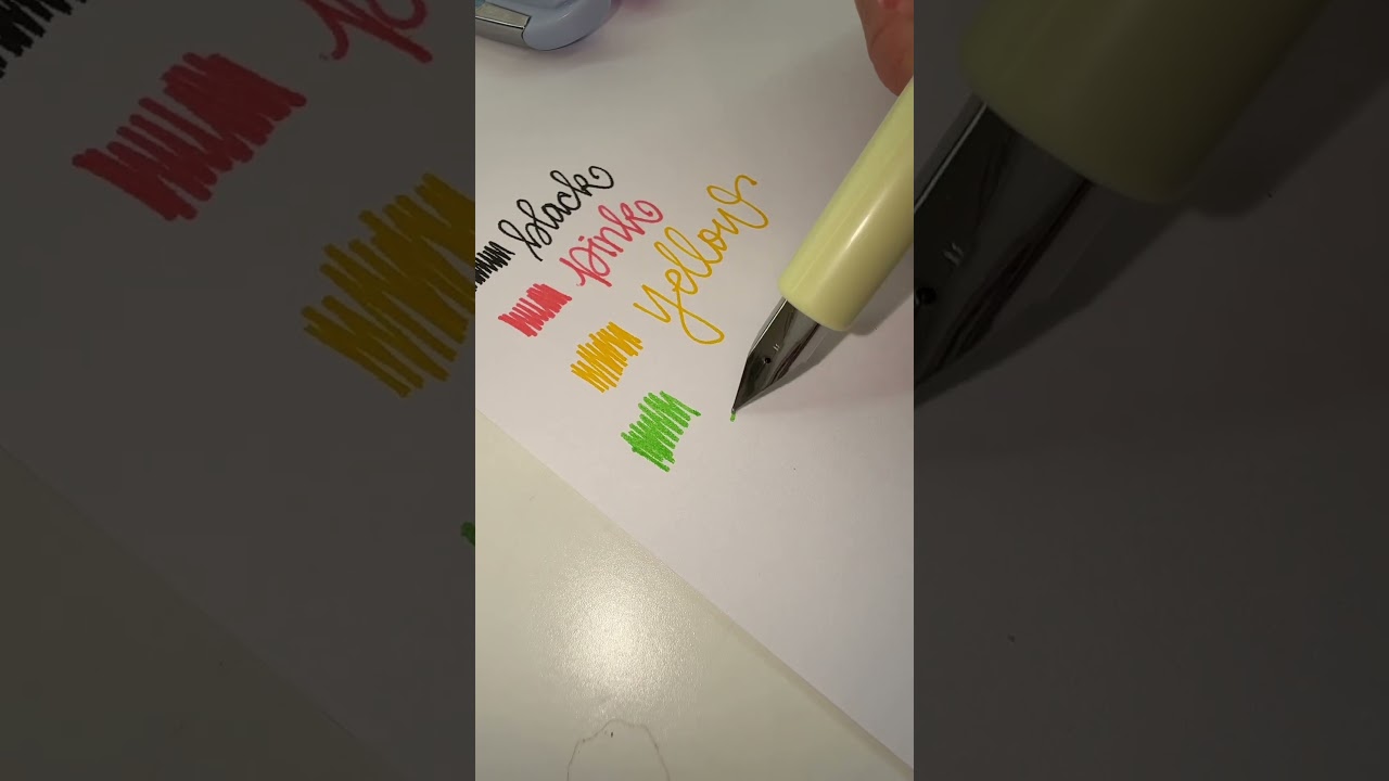 Not the best ☹️ #calligraphy #lettering #pens #fountainpens #fivebelow