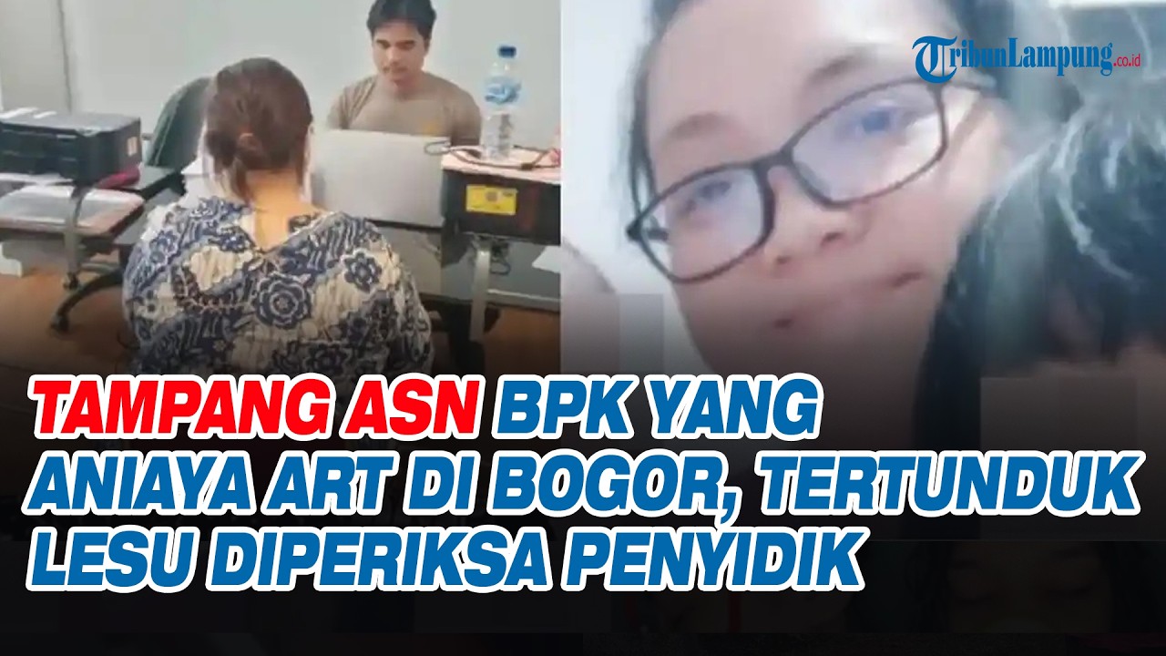 Tampang ASN BPK yang Aniaya ART di Bogor, Tertunduk Lesu Diperiksa Penyidik