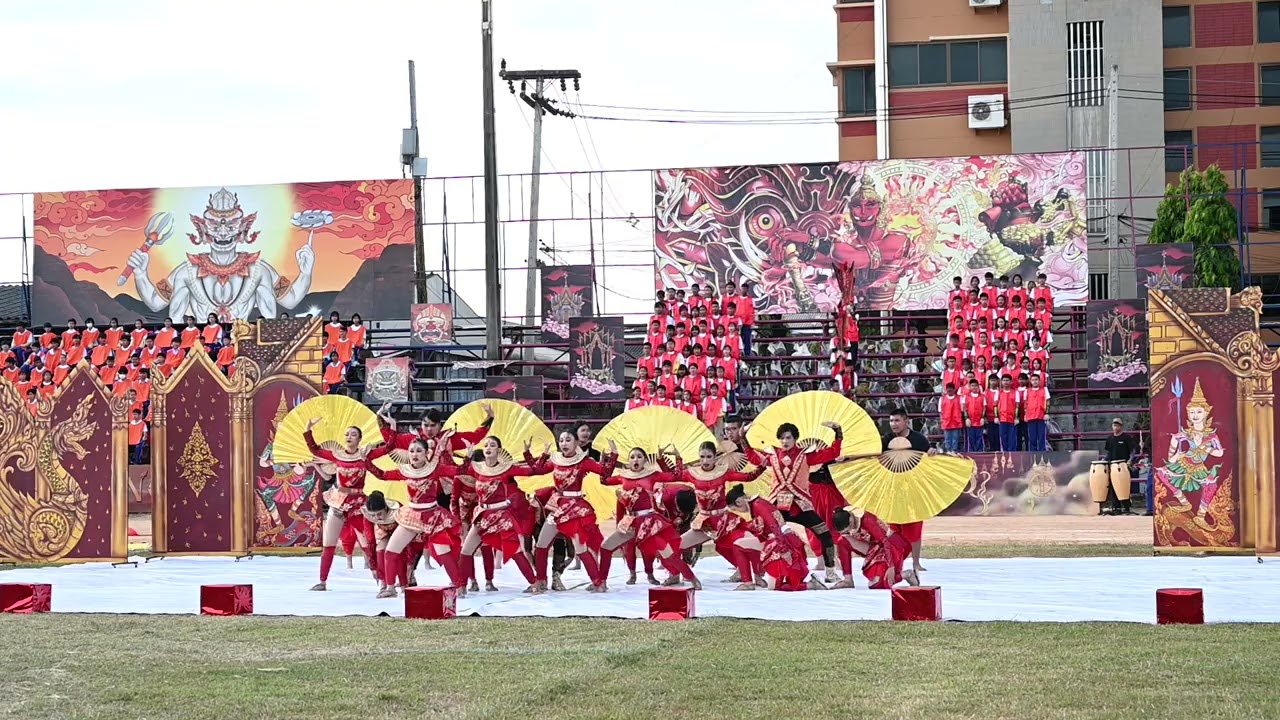 การแข่งขันเชียรหรีดเดอร์และสแตนโชว์ของทีมมุขมนตรีสีแดง โรงเรียนอุดรพิทยานุกูล 2566