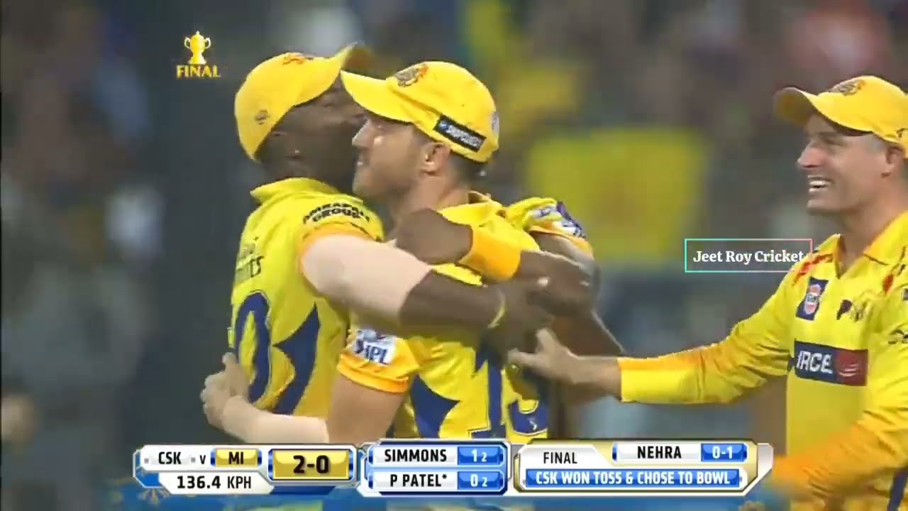 Mumbai Indians vs Chennai Super King 2015 ipl Final Match Highlights | Thrilling Match 😲 #cricket