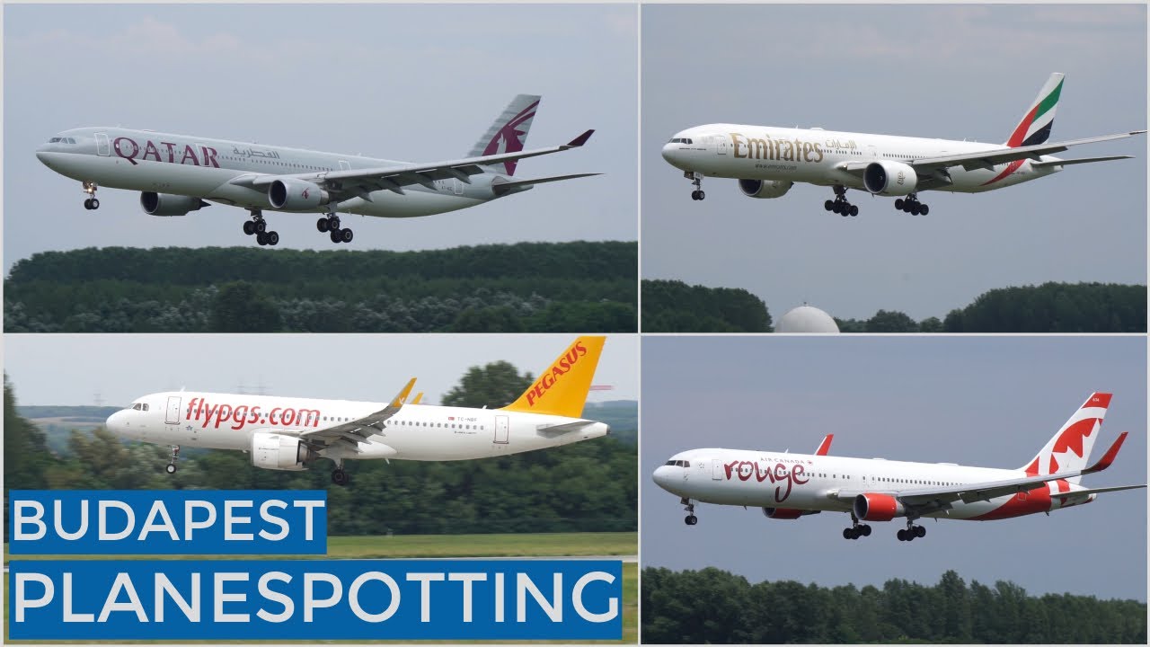 PLANESPOTTING | Budapest Ferenc Liszt International Airport  | Go Around + Heavies! | August 2019