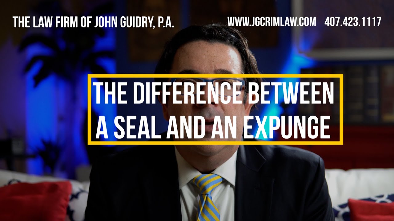 The Difference Between a Seal and an Expunge
