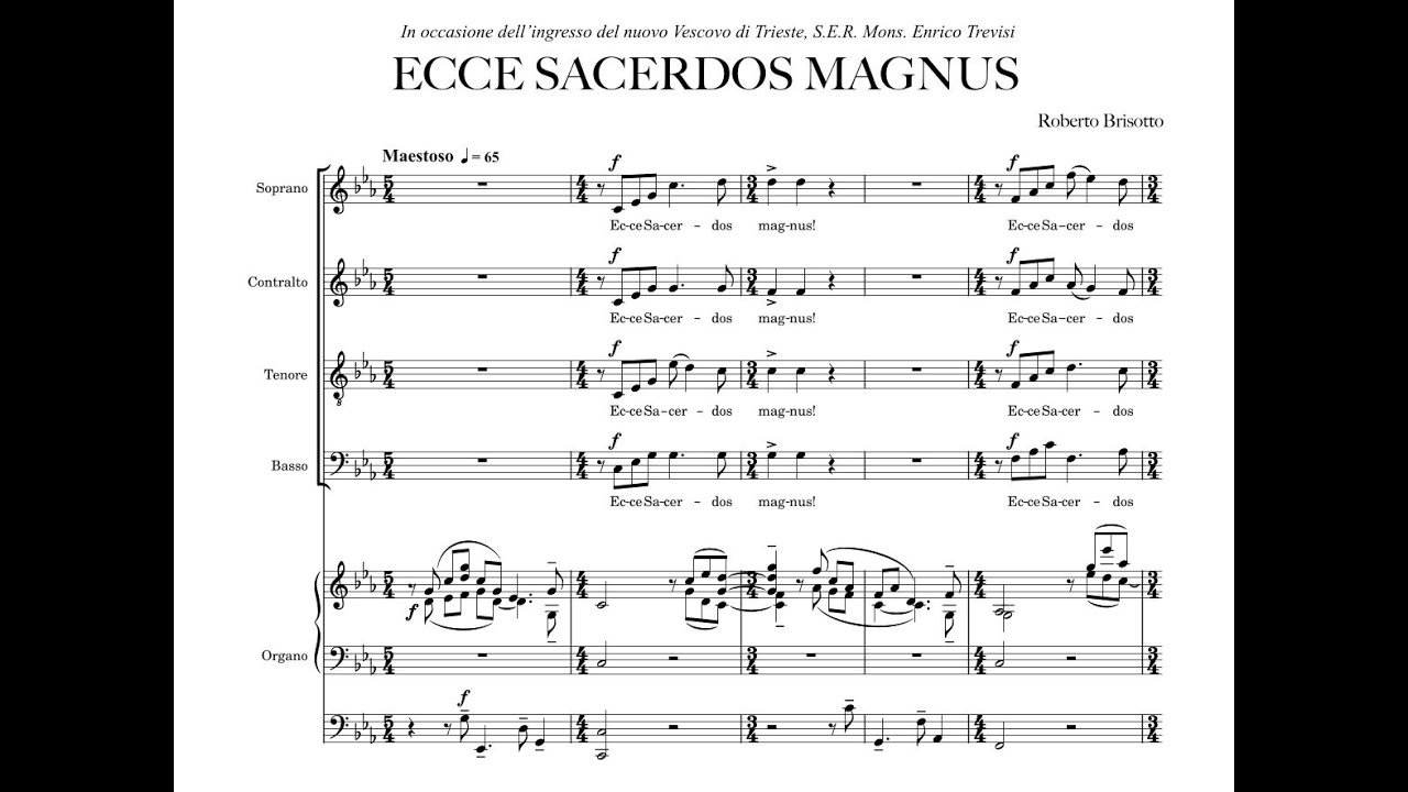 R. Brisotto (1972): Ecce Sacerdos Magnus (Cappella Civica di Trieste)