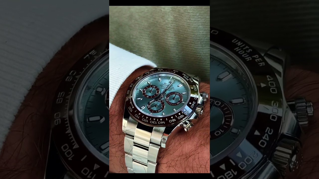 💎The King of Cool — Rolex Daytona Platinum.Icy glacier dial. 