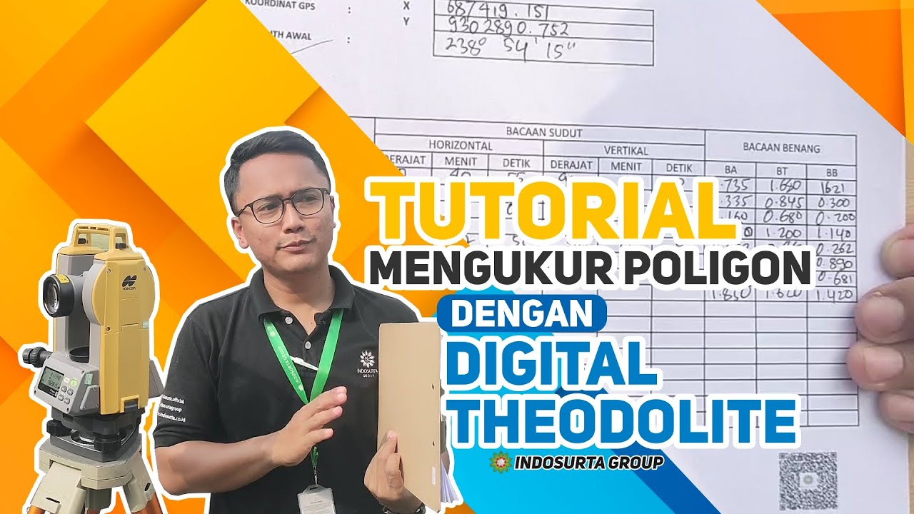 Ambil Data Pengukuran menggunakan Alat Survey Theodolite | Topcon DT 305L