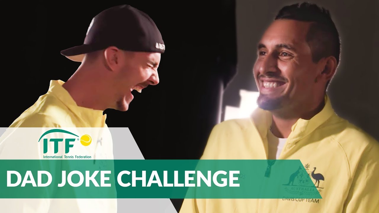 Dad Joke Challenge with Nick Kyrgios & Thanasi Kokkinakis | International Tennis Federation