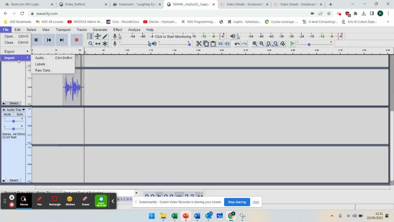Lesson 3 - Audacity / Wavacity - Multiple Tracks