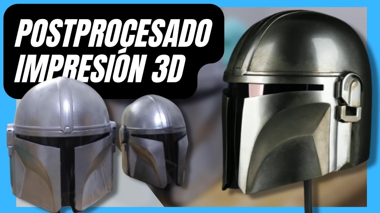 TUTORIAL CÓMO HACER UN CASCO DE MANDALORIAN : 😱 EN IMPRESIÓN 3D  ►  no te compliques )  🎨