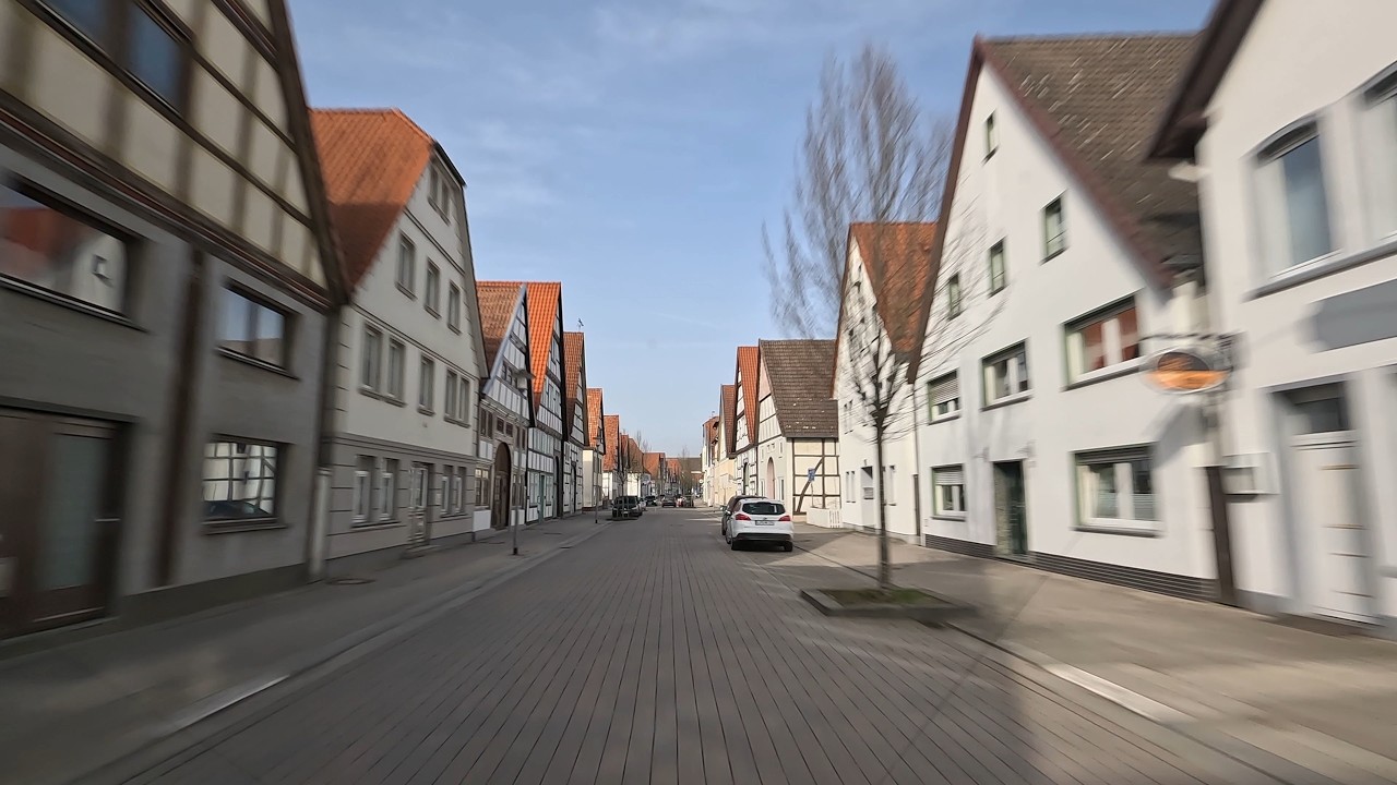 Driving Through Lügde: Charming German Streets