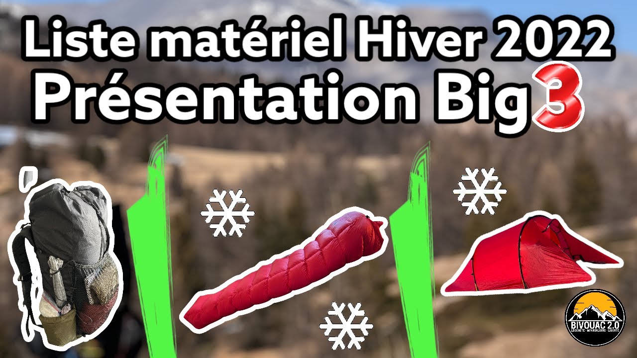 Je vous présente mon BIG 3 pour randonner l’HIVER en 2022 ! 🎒🛏⛺️😁