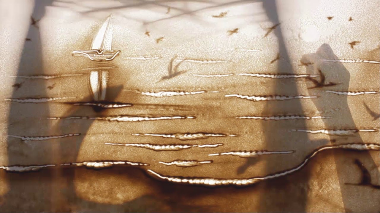 SEA. Sand Animation. Sand Art.