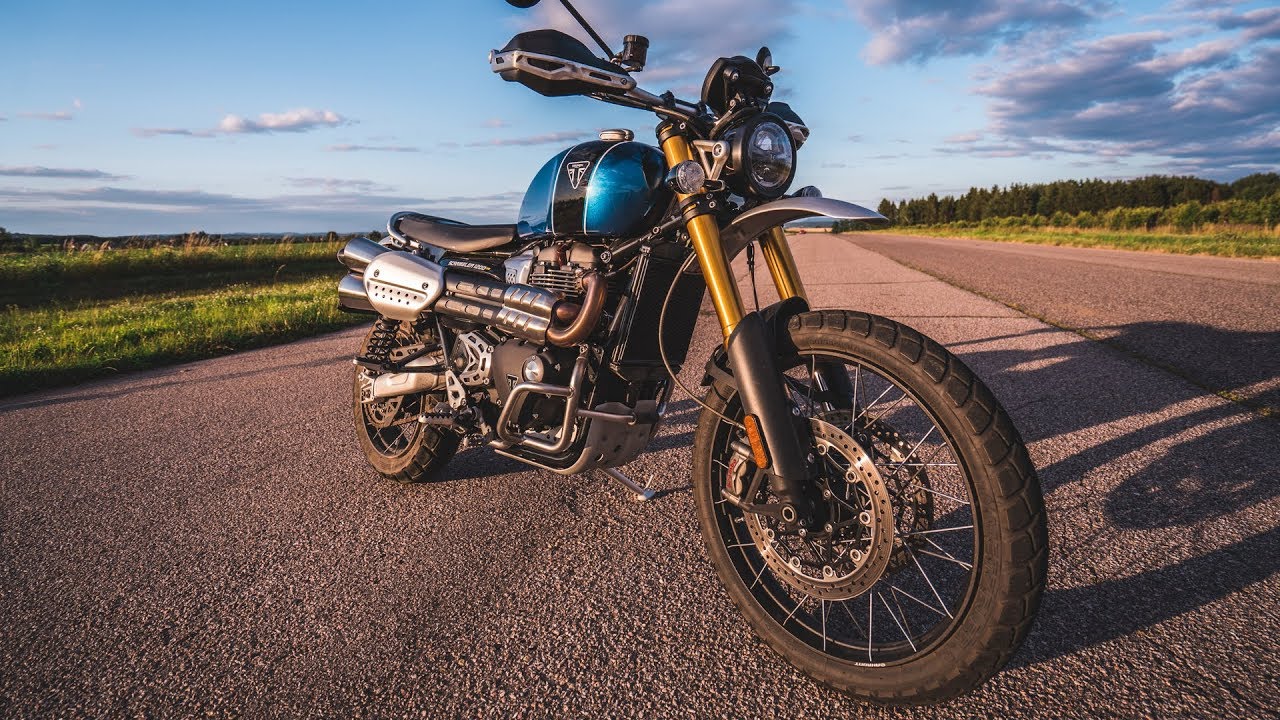 Triumph Scrambler 1200 XE RAW Sound (Stock exhaust)