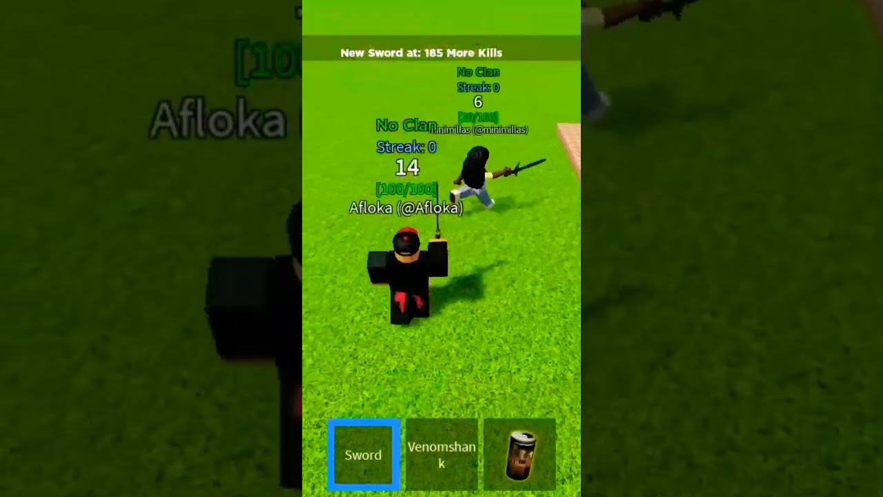 Afloka tries pvp sword fighting