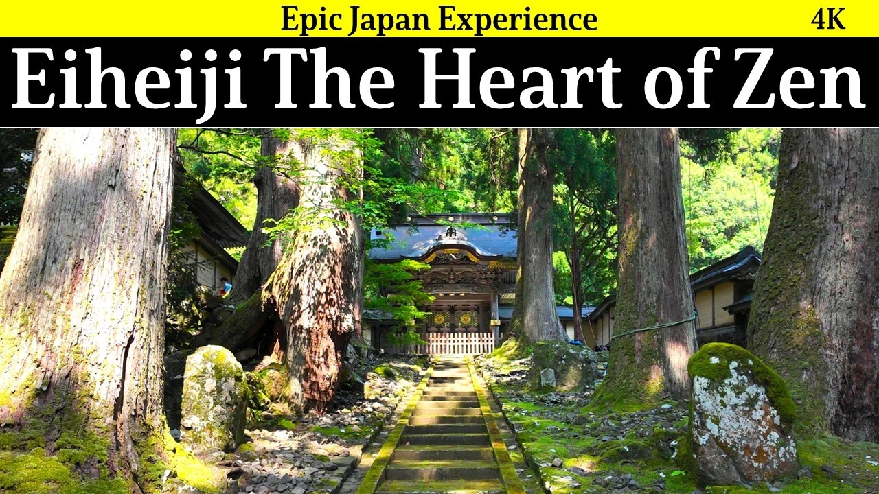 4K Japan, Fukui pref: Eiheiji The Heart of Zen, with peace of mind