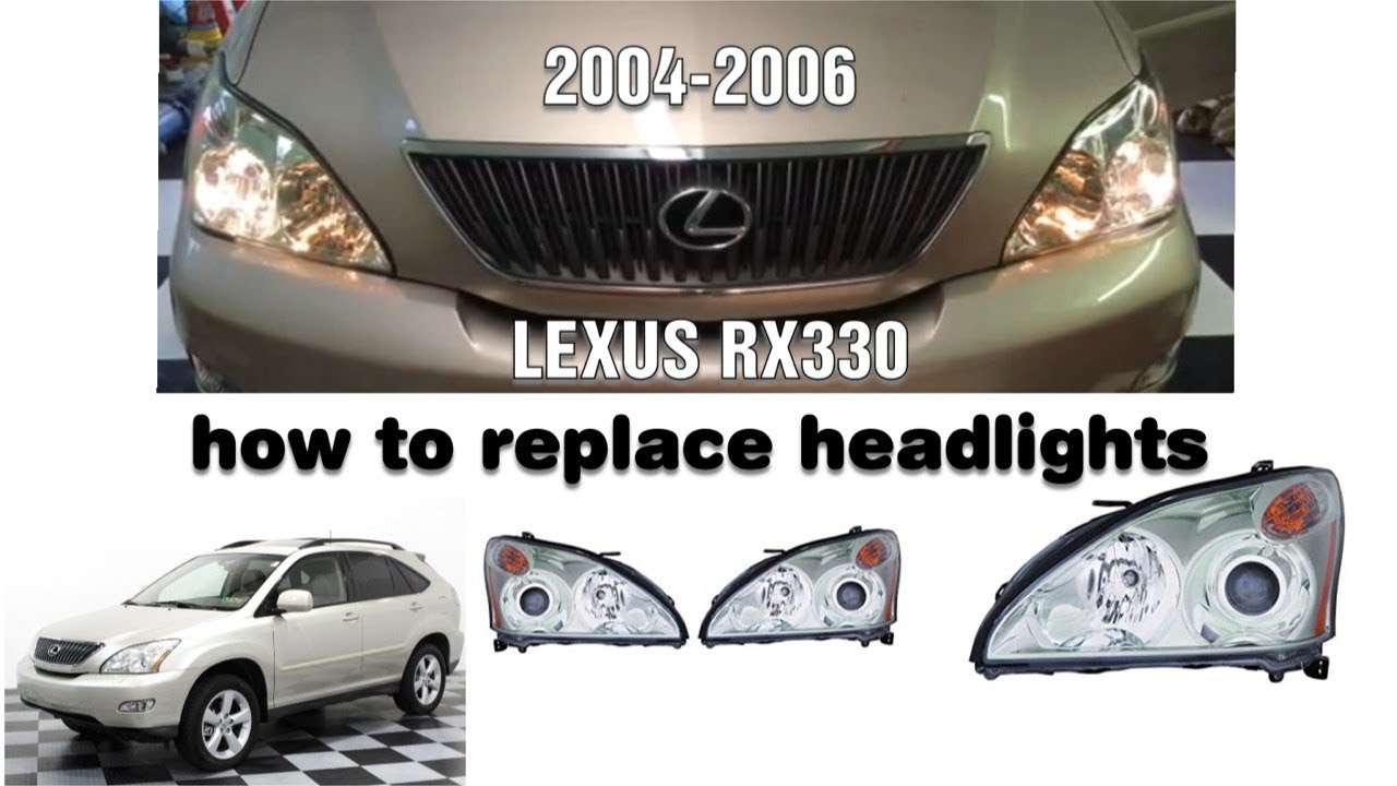 RX330 Lexus HOW TO headlight replacement