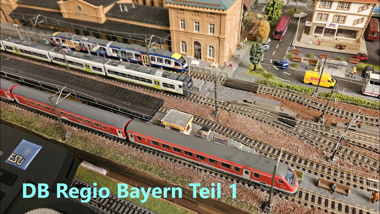 DB Regio Bayern Teil 1 Spur N München - Nürnb. Express, Augsb. Puppenkisten Lint, BR 111 Biergarten