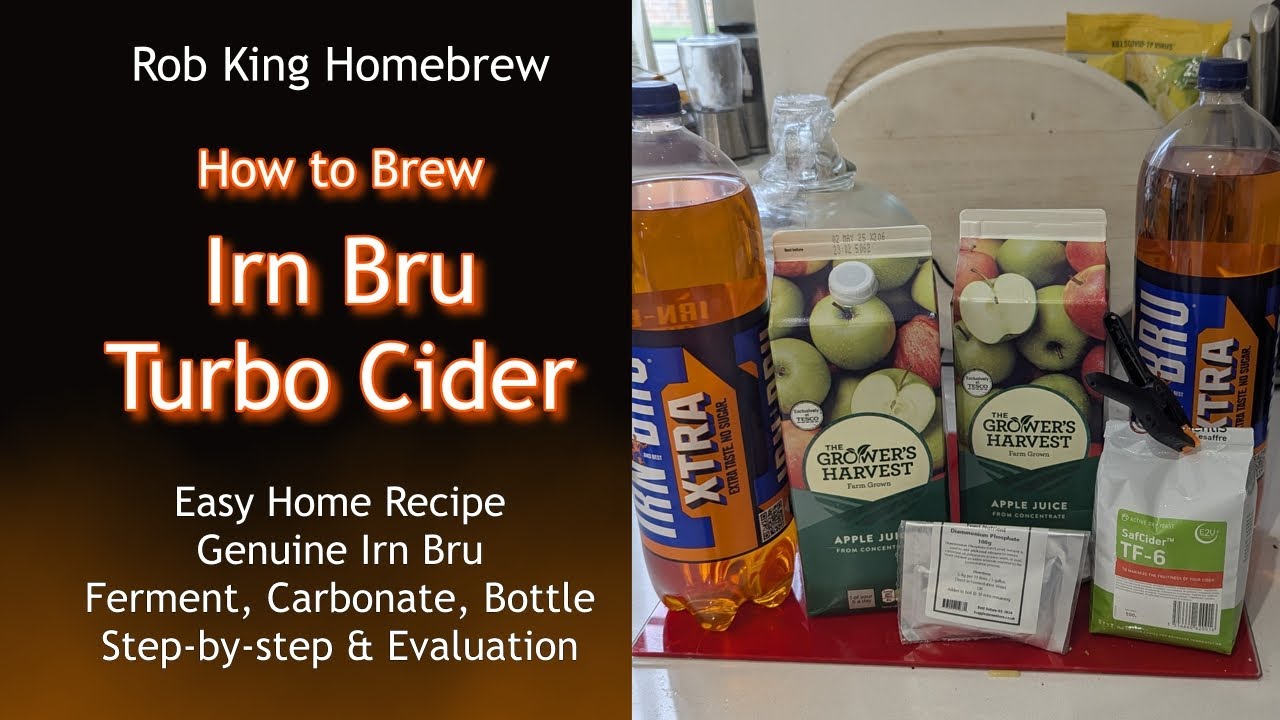 DIY Irn Bru Turbo Cider Step by Step | Ferment | Carbonate | Taste | Counter-Pressure Bottle Filling