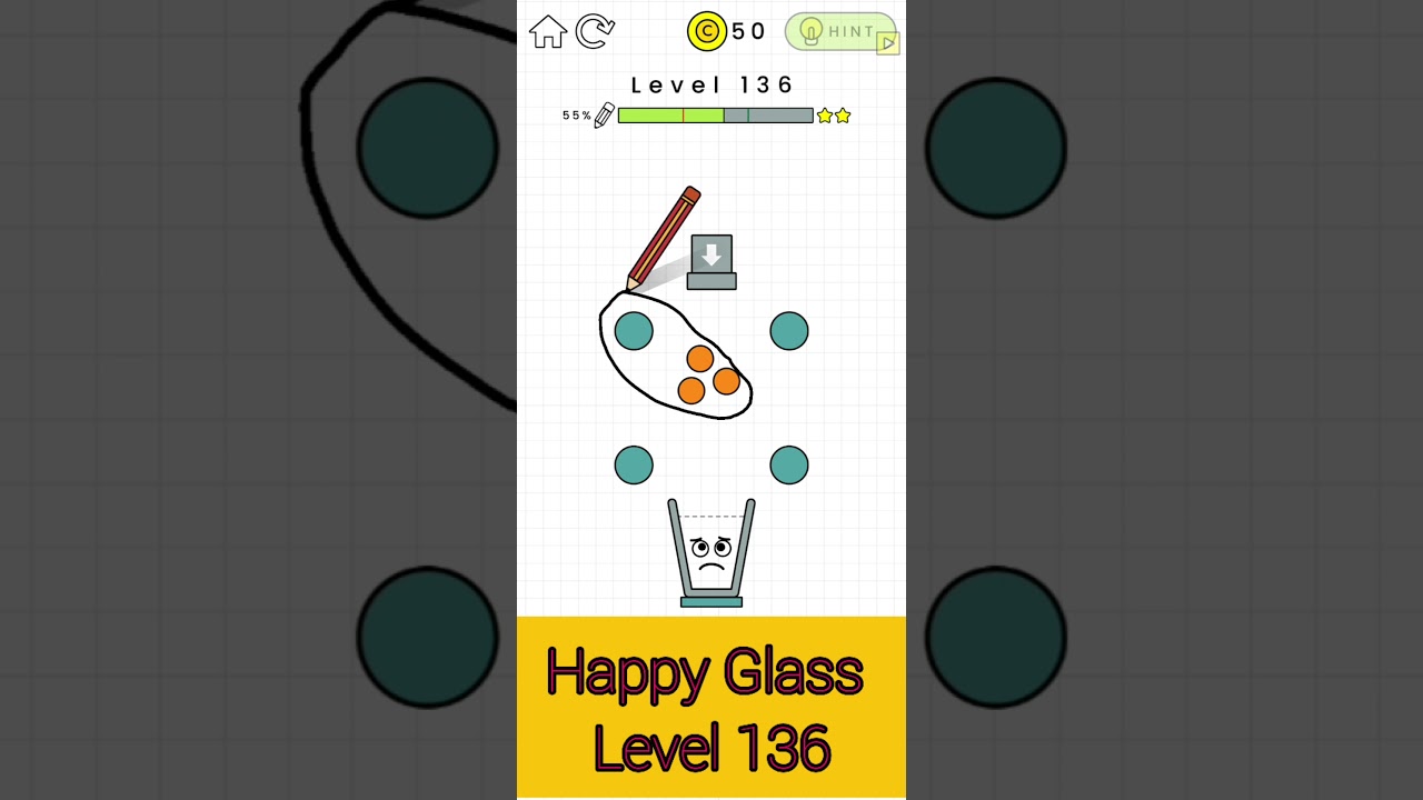 Happy Glass Walkthrough Level 136 #shorts #happyglass #level136 #androidgame #walkthrough