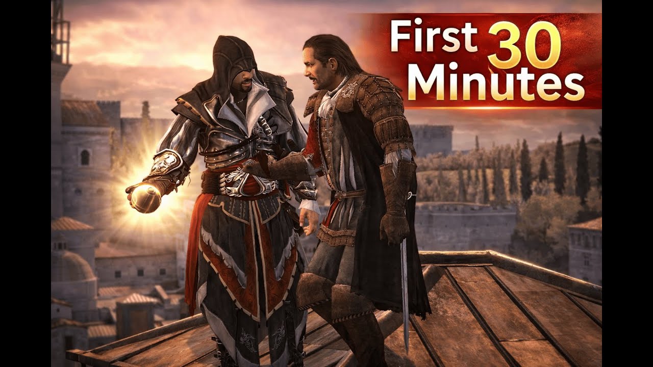 ⚔️ Assassin’s Creed Brotherhood First 30 Minutes Gameplay | Ezio Meets His Family & Repairs Cannons