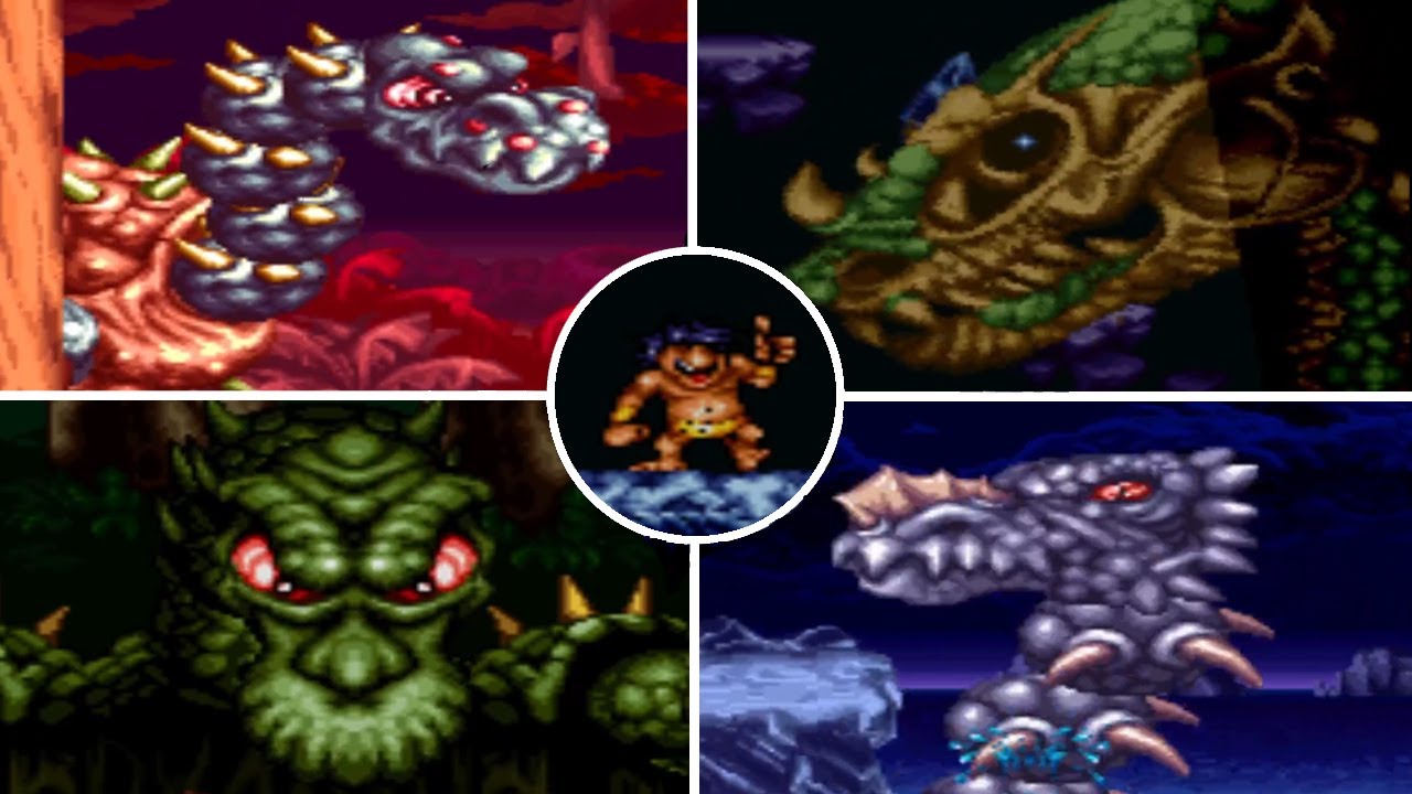 Game n°040 - Prehistorik Man ( SNES ) All bosses