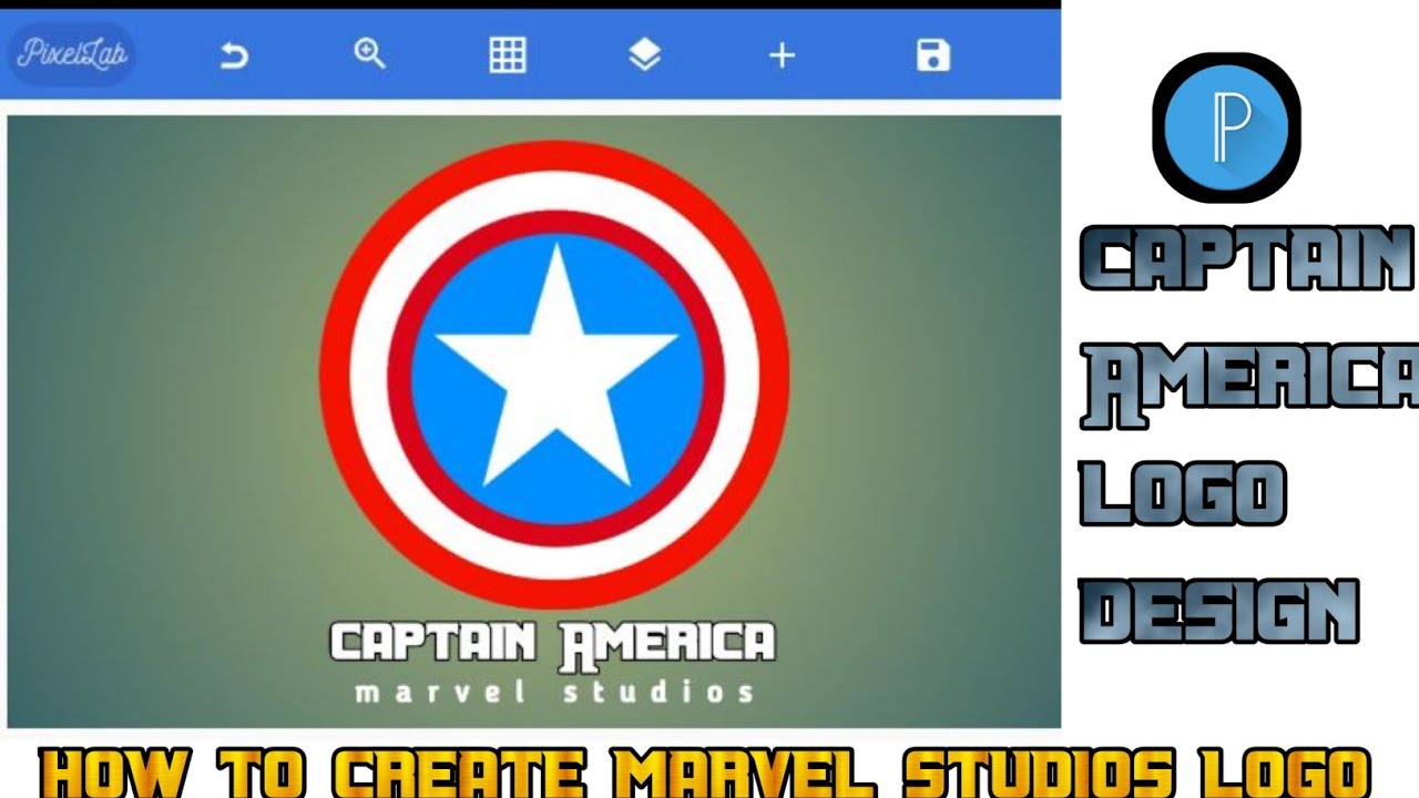 How to Make Grungy Captain America Shield Logo in pixelleb