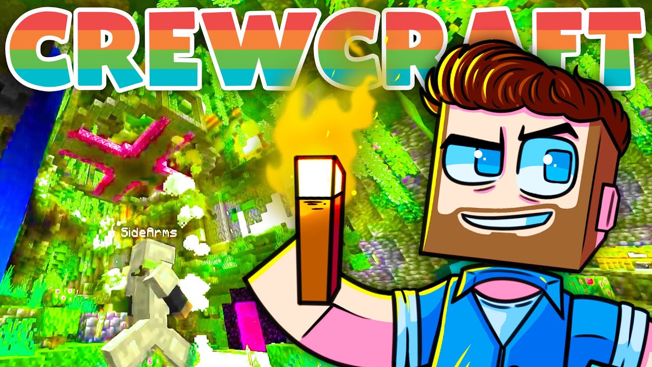 We Found Our Cave Home! - The CrewCraft Realm! (Episode 2)