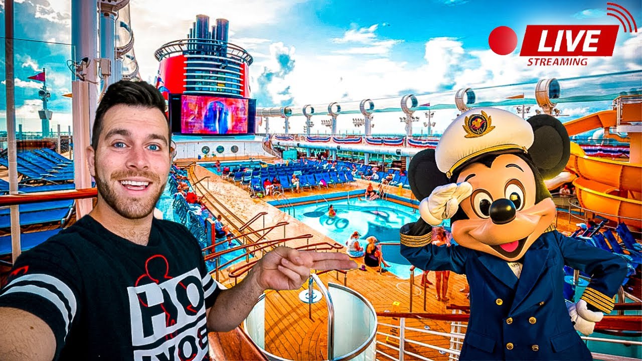 🔴 LIVE  From The FIRST Resailing Of The Disney Cruise Line | On Board The Disney Dream!