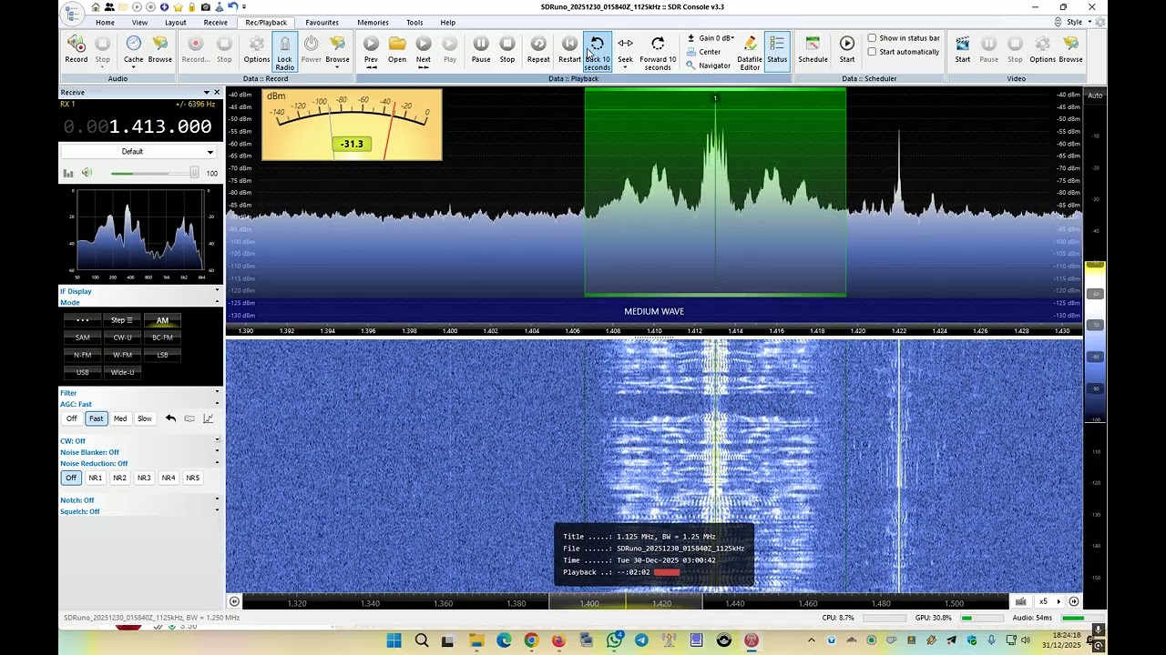 1413 kHz Cese de emisiones de RNE5 Jaén, Las Lagunillas 30.12.2025