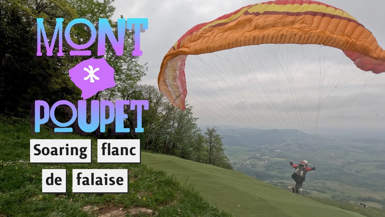 Mont Poupet, magnifique soaring le long de la falaise