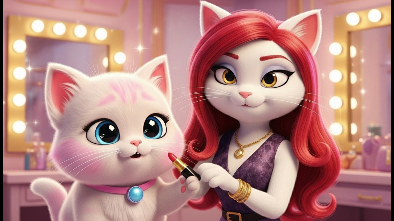 Rich Mom Cat&rsquo;s Glam Day With Her Kitten 💄🐾✨ | Ai Studio