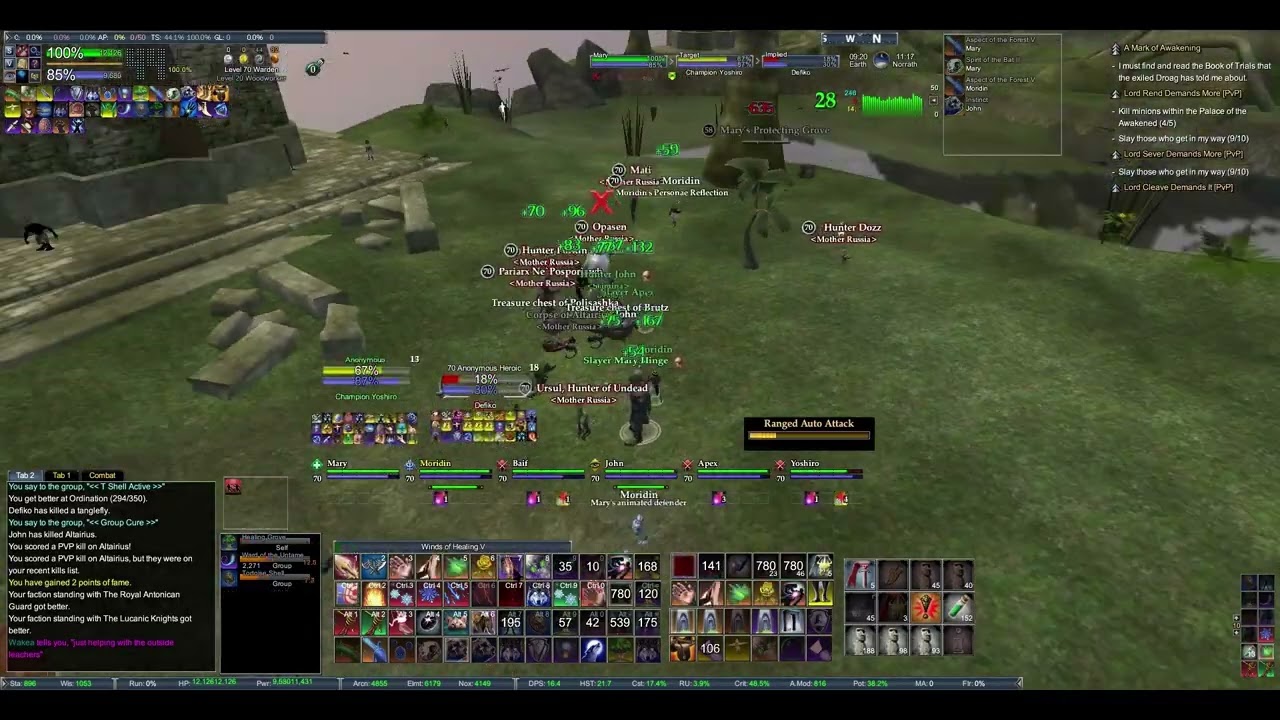 EQ2 Zarrakon PvP - Mary 6v6 action