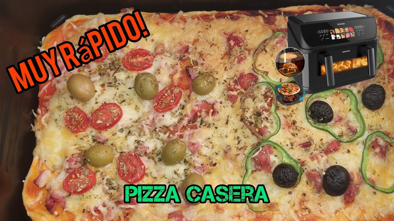 🍕 PIZZA CASERA en CECOFRY & GRILL DUOHEAT 10000 Y MAMBO COOKING #mambo #cecotec #cecofry