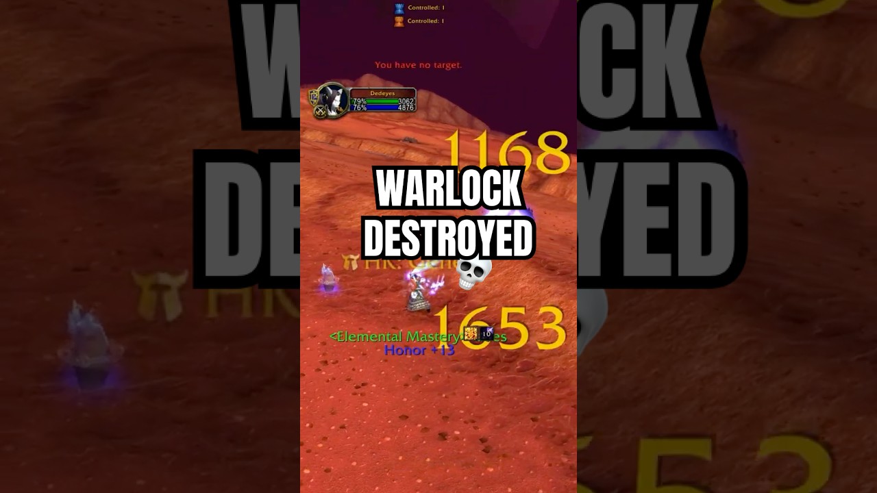 No Mercy for Warlocks 🔥 #WoWPvP #PvPClips #WorldPvP #tbcpvp