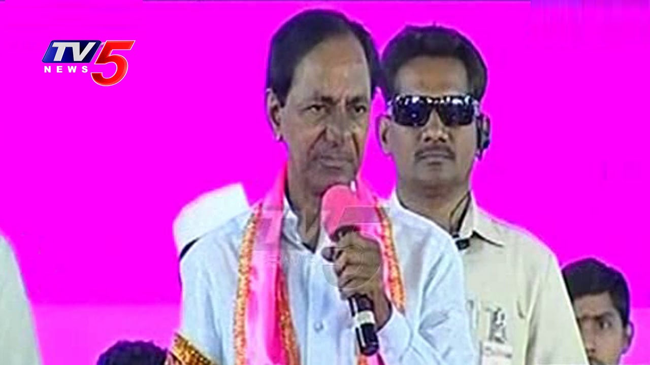 CM KCR Begins Paleru By Election Campaign From TRS Plenary Meeting | Khammam | TV5 News