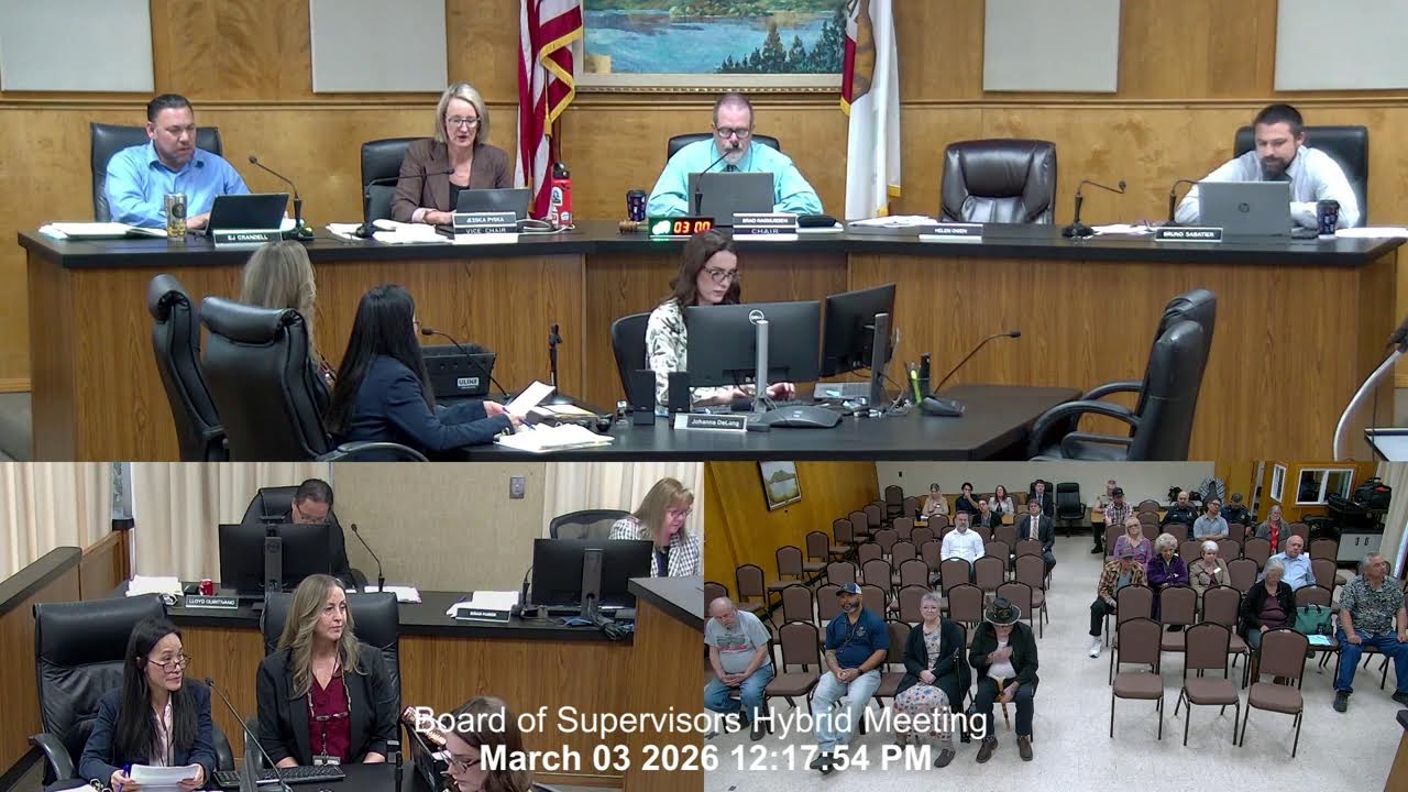 County of Lake Board of Supervisors Meeting · Tuesday 03/03/2026