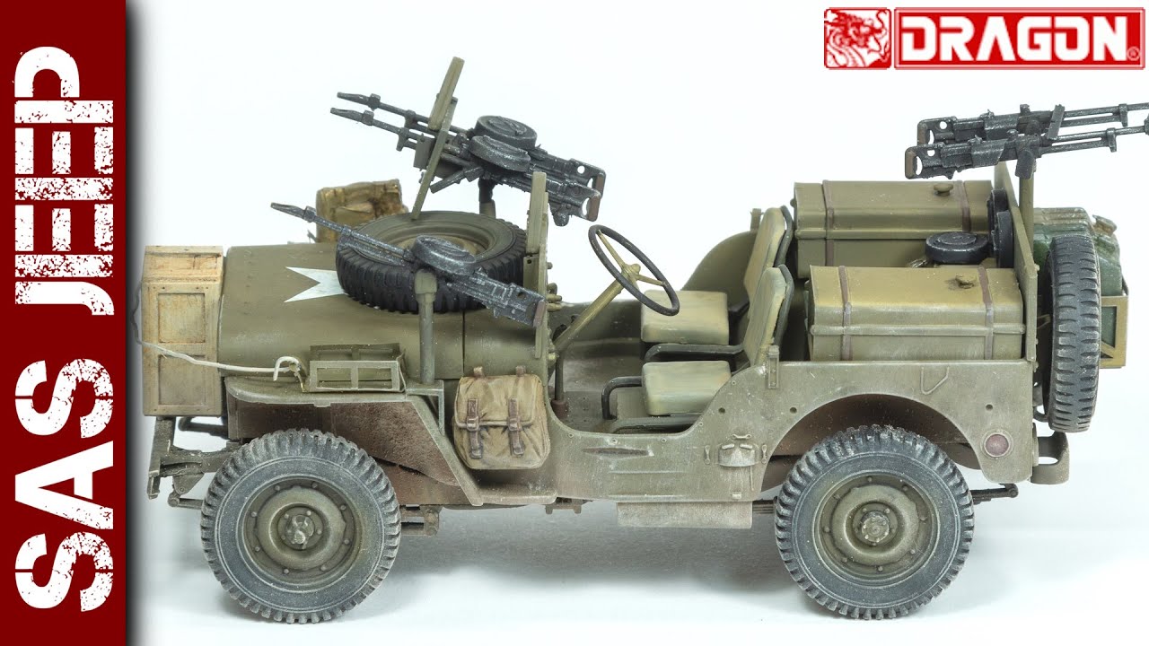 SAS Willys Jeep (Европейский театр военных действий) (модель Dragon в масштабе 1/35)