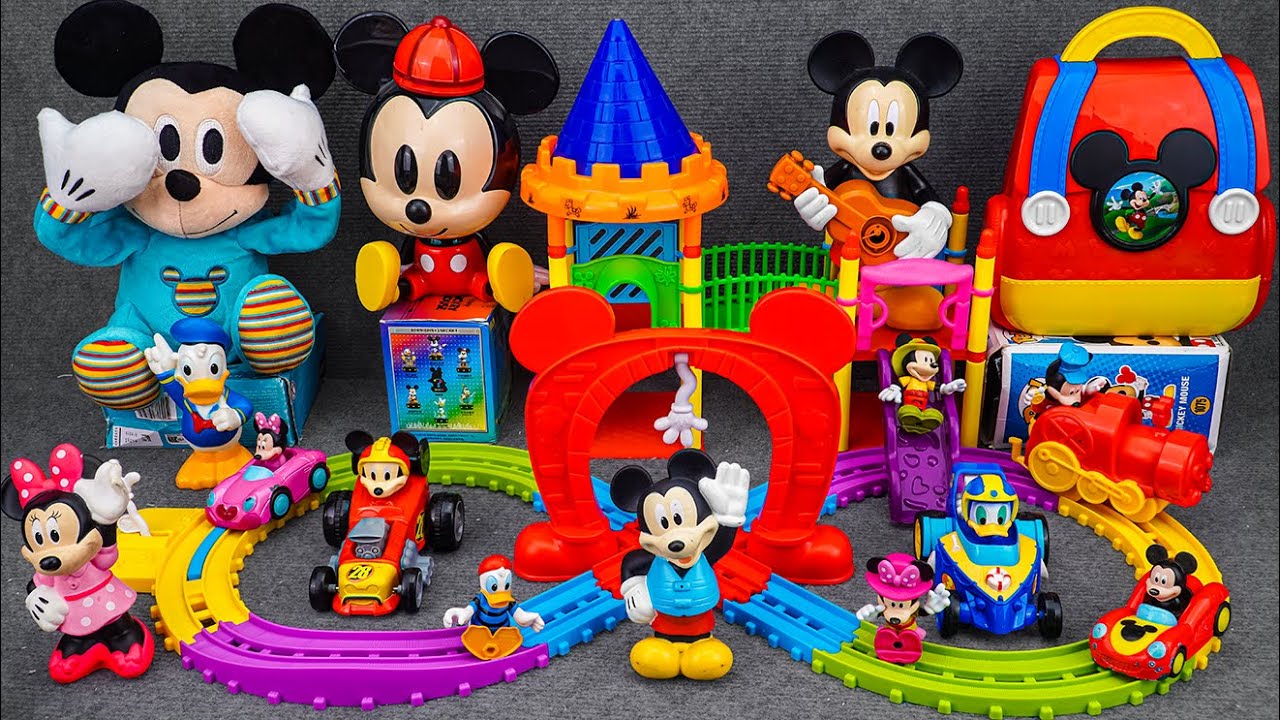 Satisfying with Unboxing Disney Junior Mickey Mouse Train Track Castle Playset | Review Toys ASMR