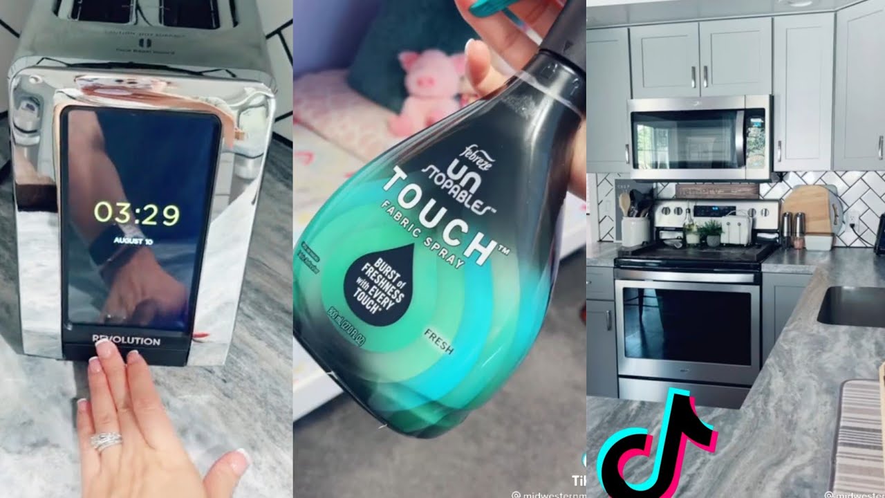 random cleaning and organizing ASMR tiktok compilation