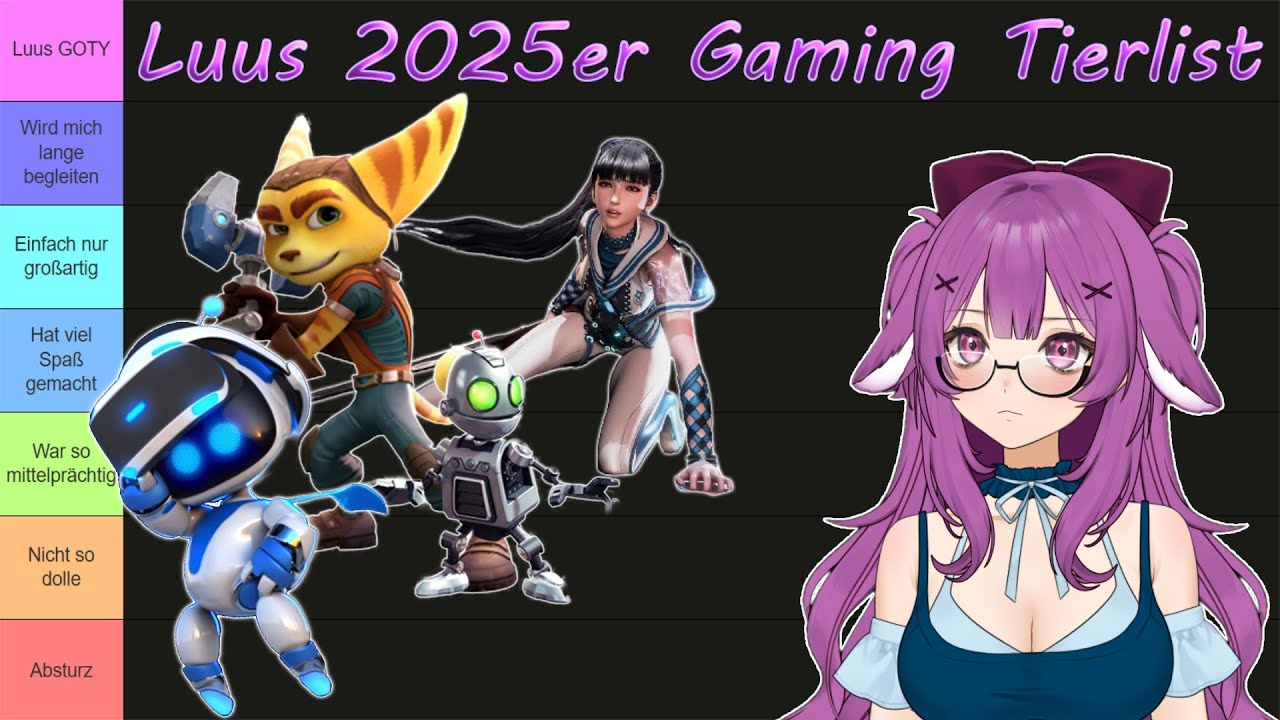 Luus 2025er Gaming Tierlist! Welcher Titel schafft es auf den Thron?!