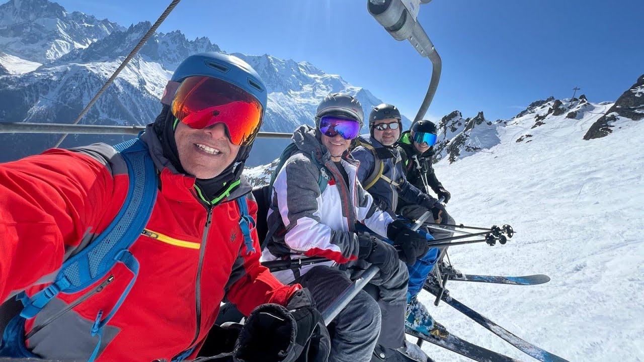 A fun day at the Brevent-Flegere ski areas.