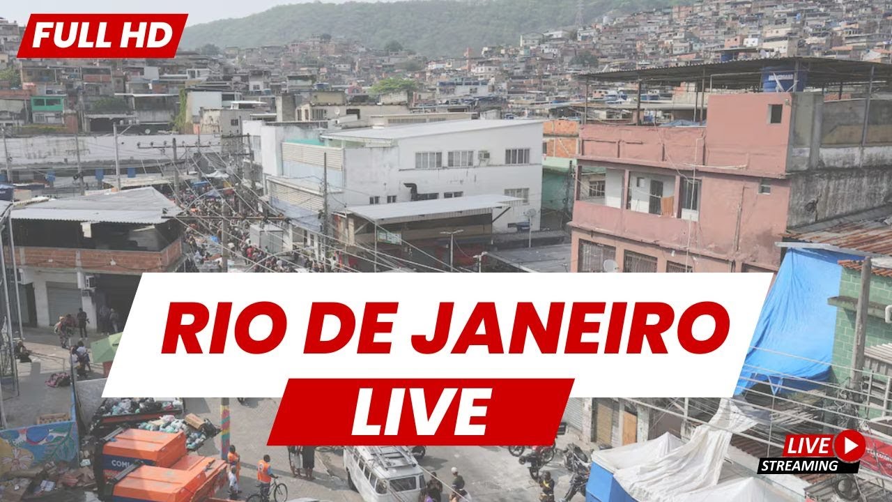 Rio de Janeiro Live: Skyline HD Cameras During Police vs Gang Clashes