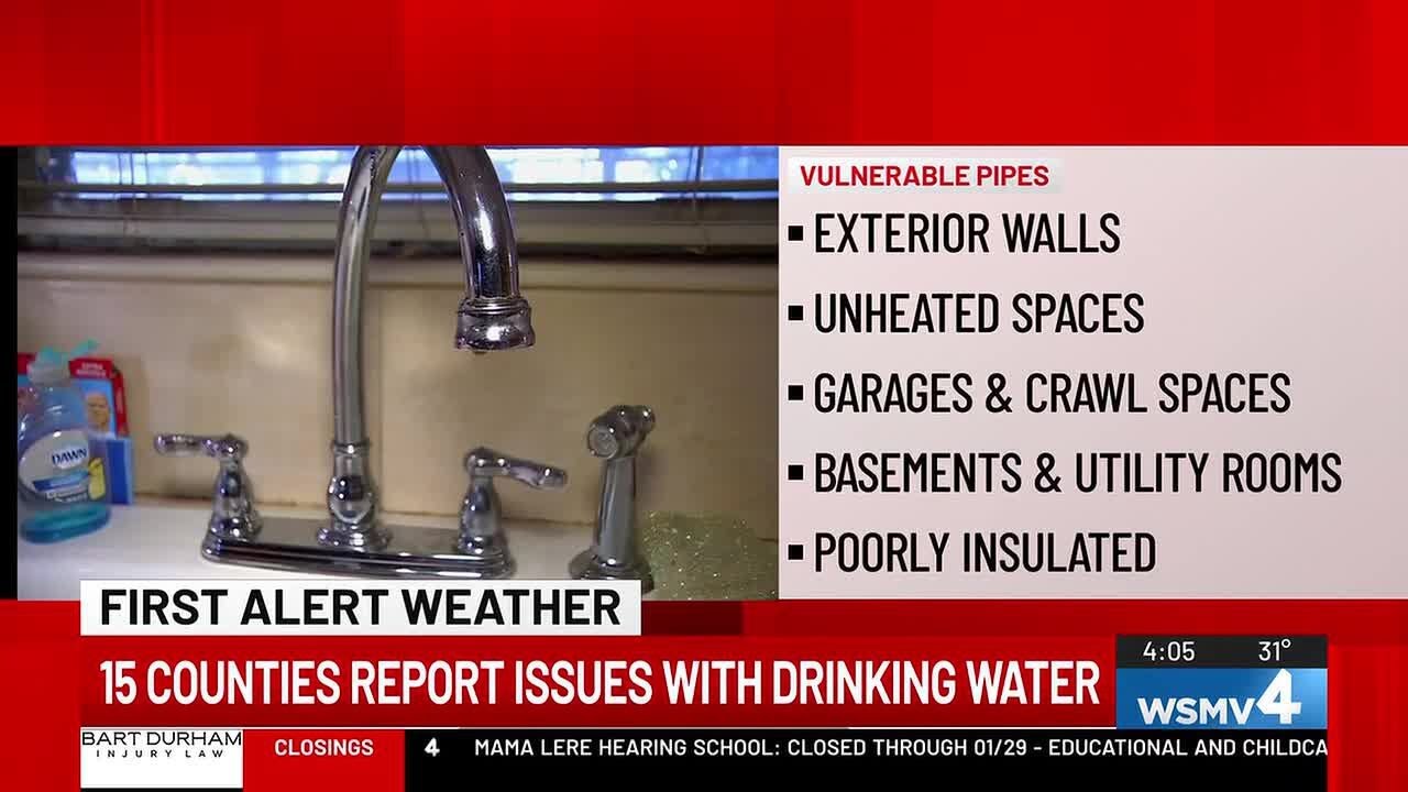 15 counties report issues with drinking water
