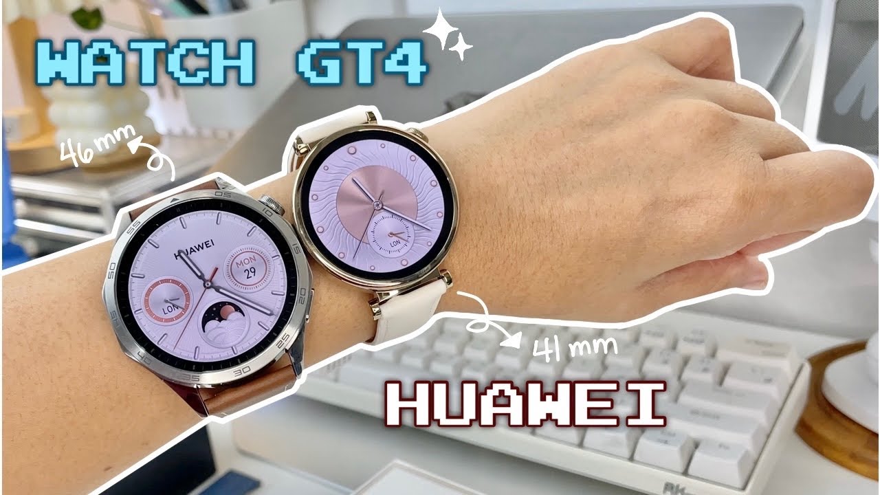 HUAWEI Watch GT4 41mm & 46mm (Unboxing & Set-Up ✦ Aesthetic) ❤︎ Emmy Lou
