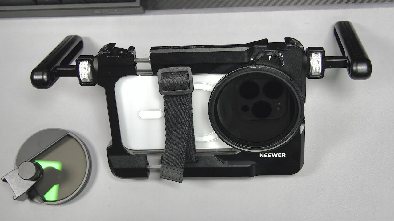 Bộ khung quay video và filter đa năng - Neewer PA017 mobile cage, Neewer 67mm HD ND8-128 & HD CPL
