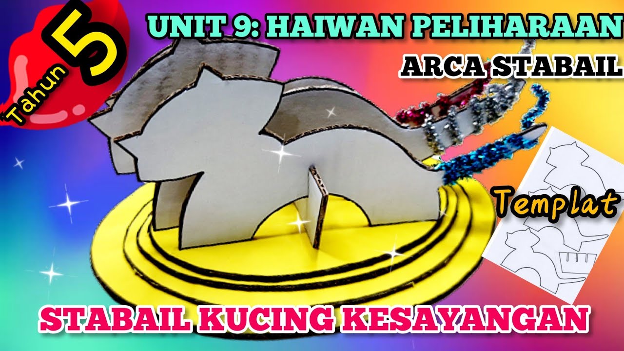 PSV Tahun 5 Unit 9 Haiwan Peliharaan Arca Stabail Kucing Kesayangan (ada template) Cat Stable Statue