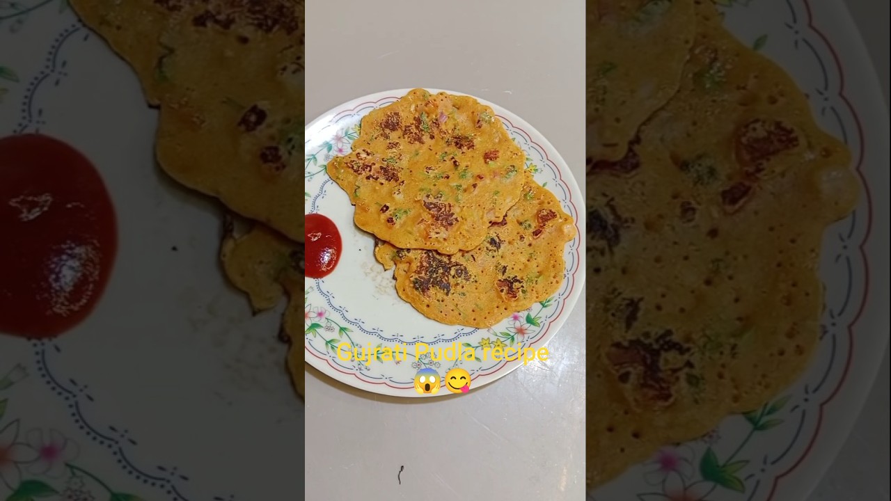 Gujrati Pudla recipe 😱😋 #food #recipe #youtubeshorts #shorts #cooking